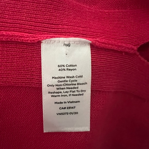 TALBOTS WOMENS LONG SLEEVE SWEATER SIZE XL PINK - Picture 5 of 6